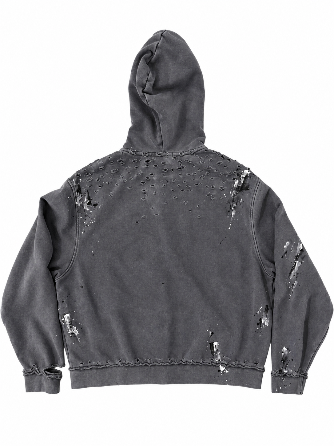 DESTROY LAB WRECKED ZIP HOODIE ( size L )