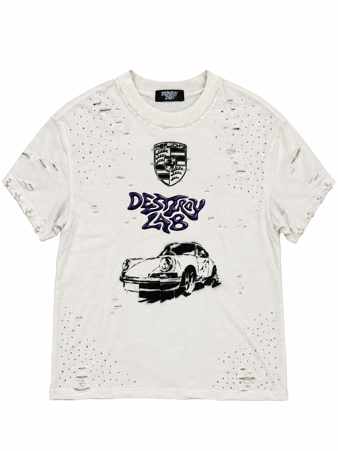 DESTROY LAB X STENC 911 RACING TEE ( size M - L )